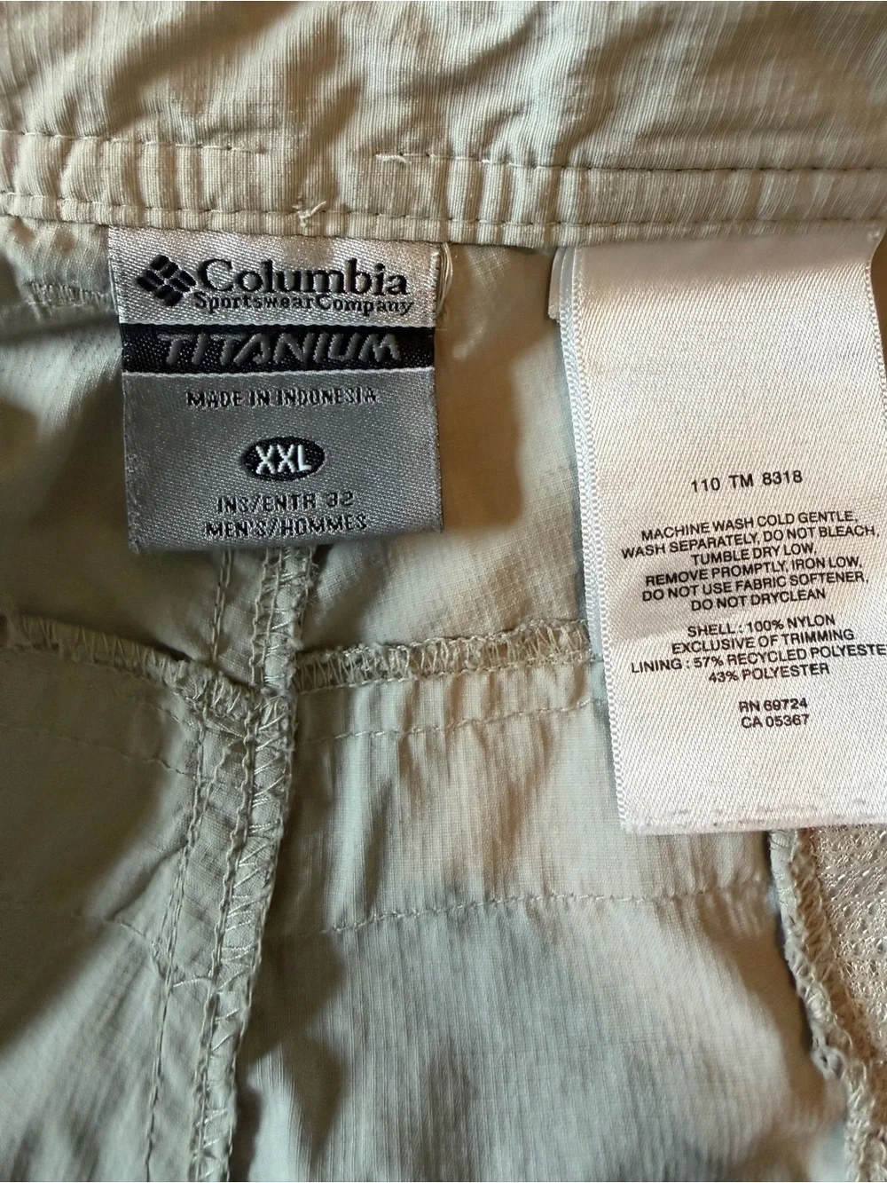 Columbia Men's Cargo Convertible Pants — Light Taupe